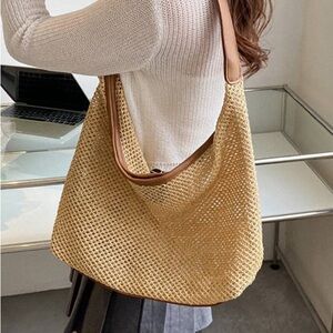 Braid Hollow Out Tote Bag